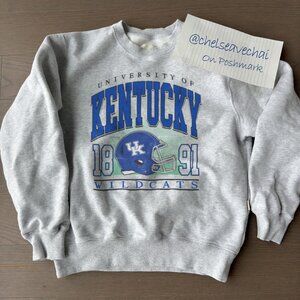 Vintage University of Kentucky Wildcats Football Sweatshirt, 90s NCAA Shirt Tee